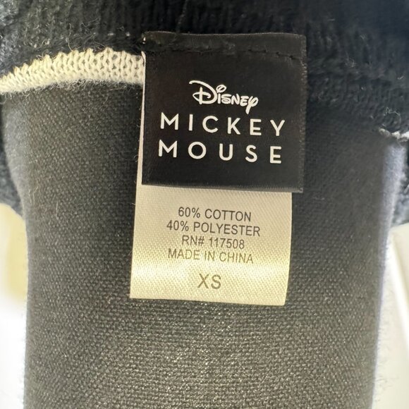 Disney Mickey Mouse Sweater – XS – Black & White Checker Print – NWT - Picture 3 of 4